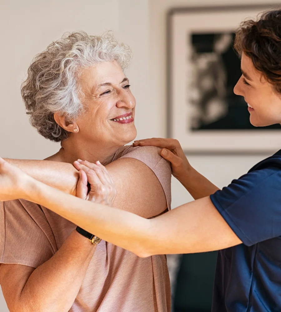 stretching with a chiropractor